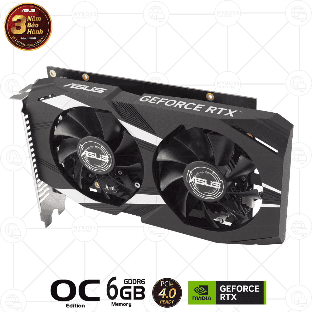 VGA ASUS DUAL RTX 3050 OC Edition 6GB GDDR6