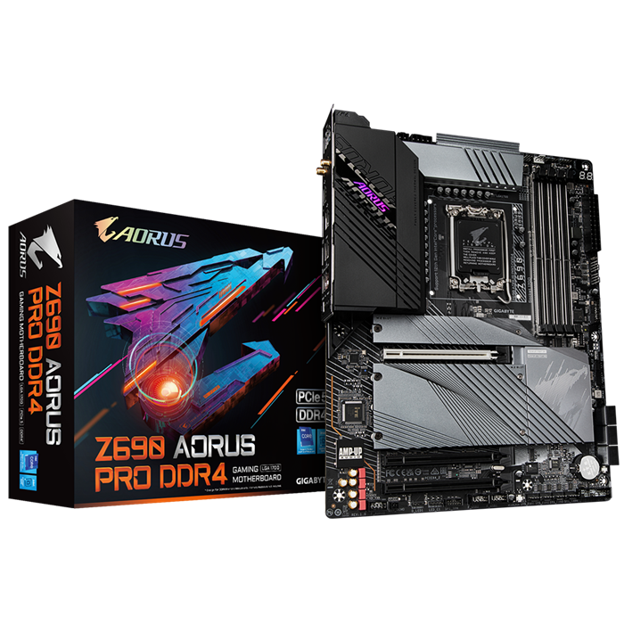 Mainboard GIGABYTE Z690 AORUS PRO DDR4 (Intel Z690, Socket 1700, ATX, 4 khe Ram DDR4, WIFI + Bluetooth)