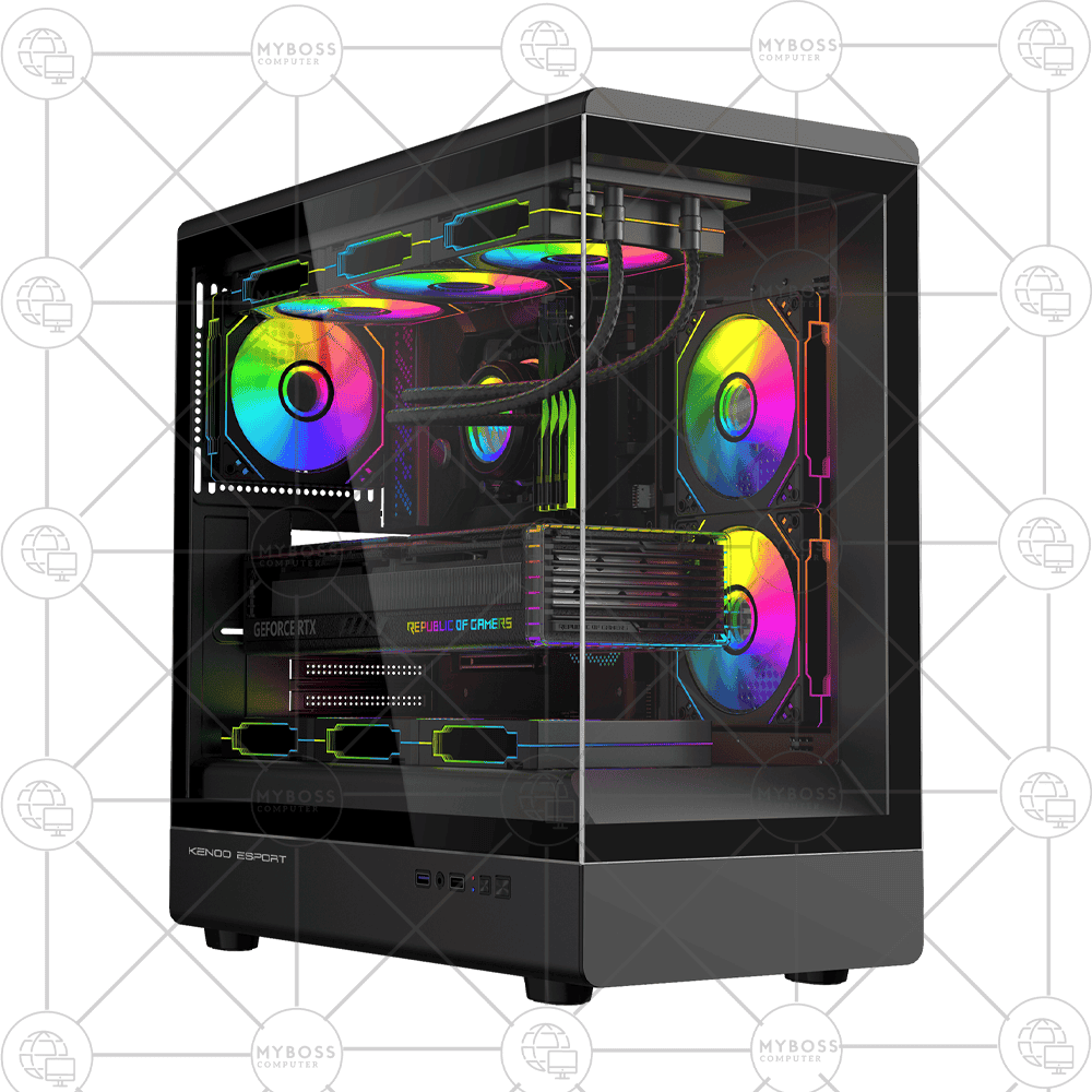 Vỏ Case KENOO ESPORT AK420 - Black (No Fan)