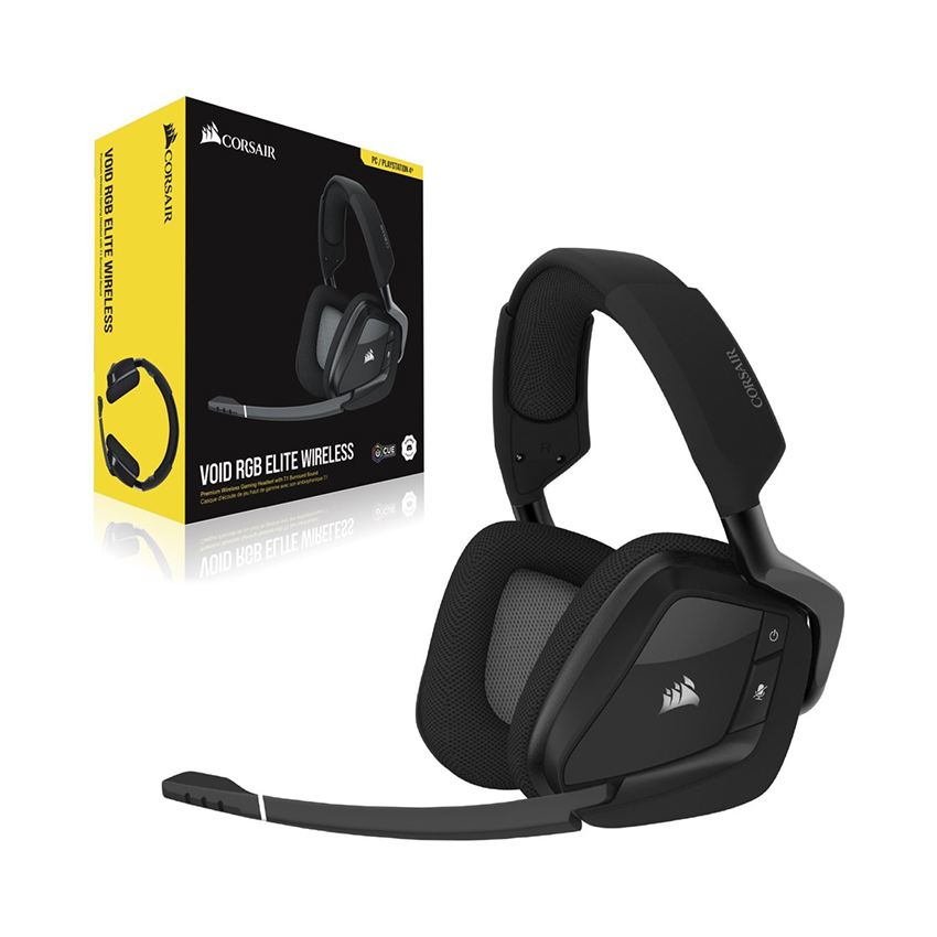 Tai nghe Corsair VOID RGB ELITE 7.1 Wireless - Carbon