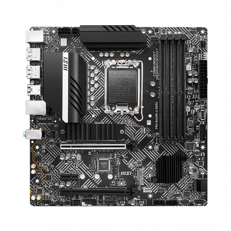 Mainboard MSI PRO B660M-A DDR4 (Intel B660, Socket 1700, m-ATX, 4 khe RAM DDR4)