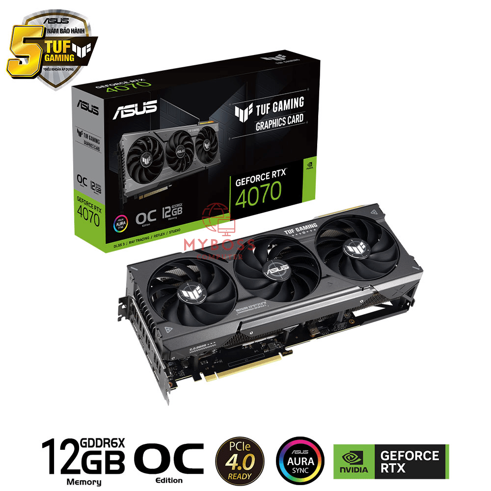 VGA ASUS TUF Gaming RTX 4070 12GB GDDR6X OC Edition
