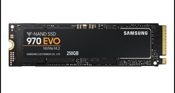 Ổ cứng PCIe Samsung 970 EVO 250GB PCIe NVMe 3.0x4 (Doc 3400MB/s, Ghi 1500MB/s)