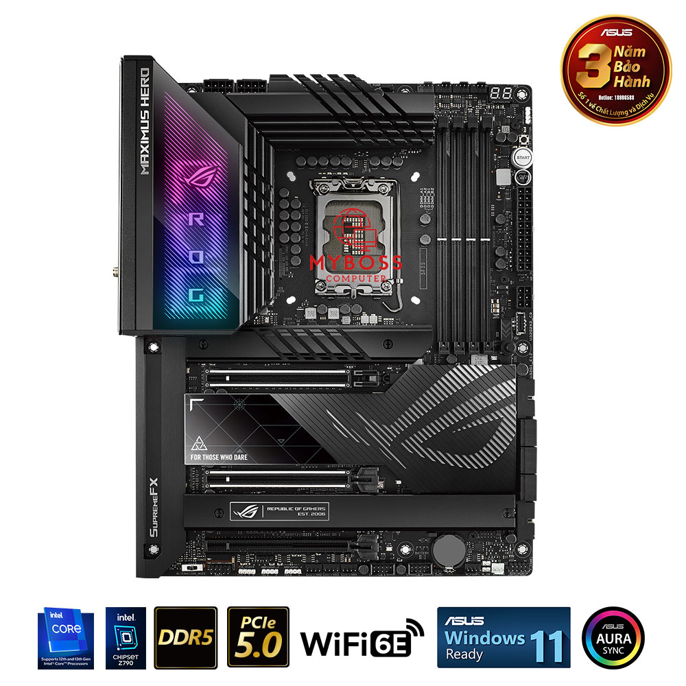 Mainboard ASUS ROG MAXIMUS Z790 HERO (Intel Z790, Socket 1700, ATX, 4 khe RAM DDR5)