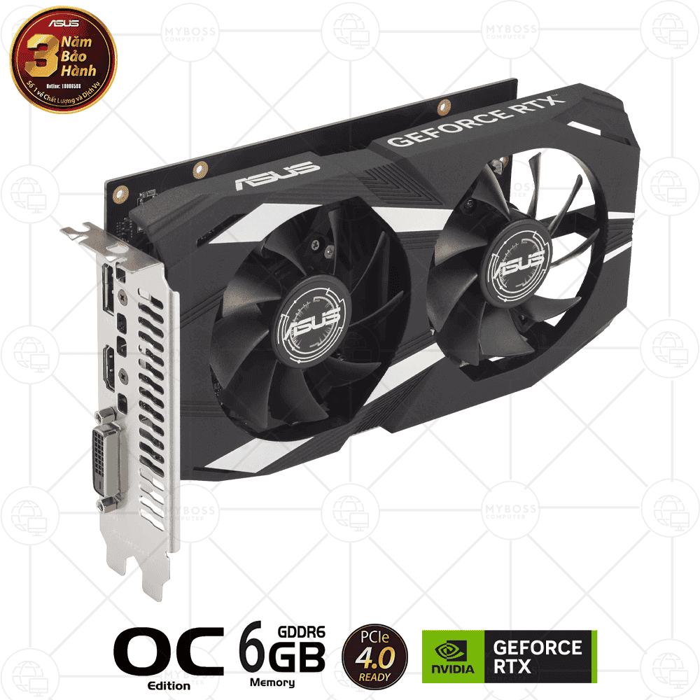 VGA ASUS DUAL RTX 3050 OC Edition 6GB GDDR6