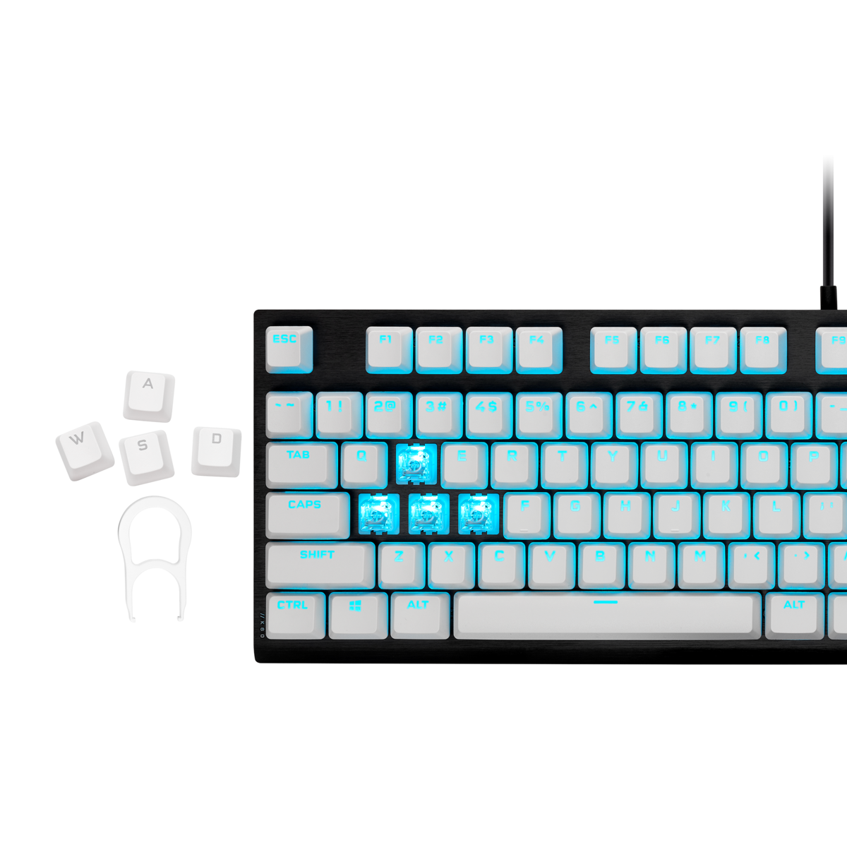 Bộ nút thay thế Corsair PBT DOUBLE-SHOT PRO Keycap Mod - White
