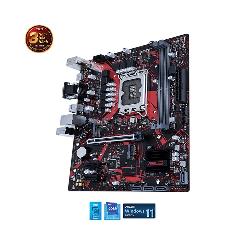 Mainboard Asus EX-B660M-V5 D4 (Intel B660, Socket 1700, m-ATX, 2 khe RAM DDR4)