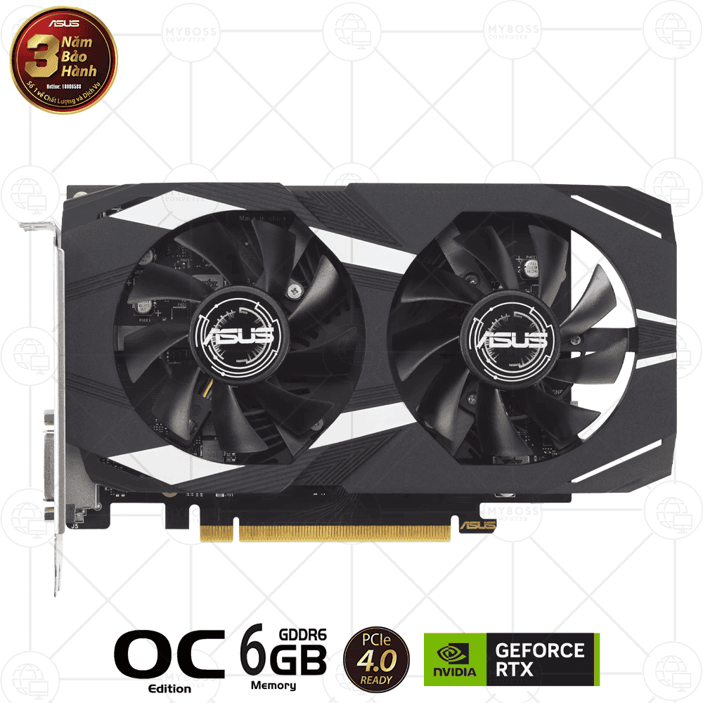 VGA ASUS DUAL RTX 3050 OC Edition 6GB GDDR6