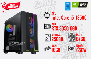 Bộ PC I5-13500/ Ram 16G/ SSD Nvme 256G/ VGA RTX 3050 6GB