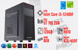 BỘ PC OFFICE I5-12400F - RAM 8G - SSD 120G - VGA GT 710 2G