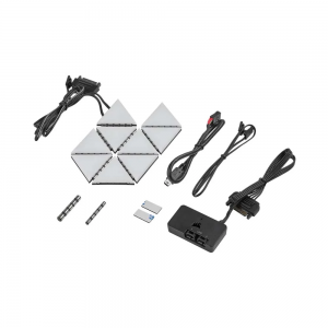 Bộ đèn chiếu sáng Corsair iCUE LC100 Smart Case Lighting Triangles Starter Kit