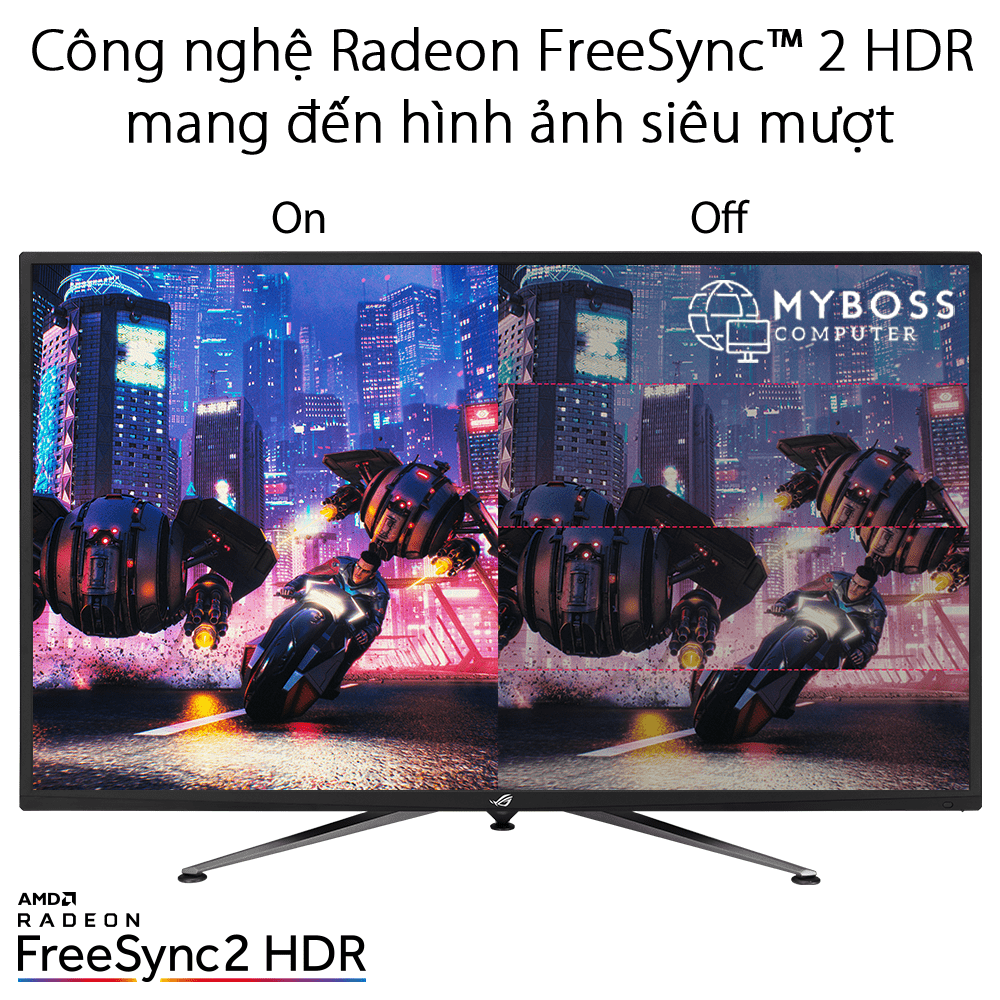 Màn hình ASUS ROG Strix XG438Q 43in/ 4K/ VA/ 120Hz/ FreeSync2/ HDR 600/ Aura Sync
