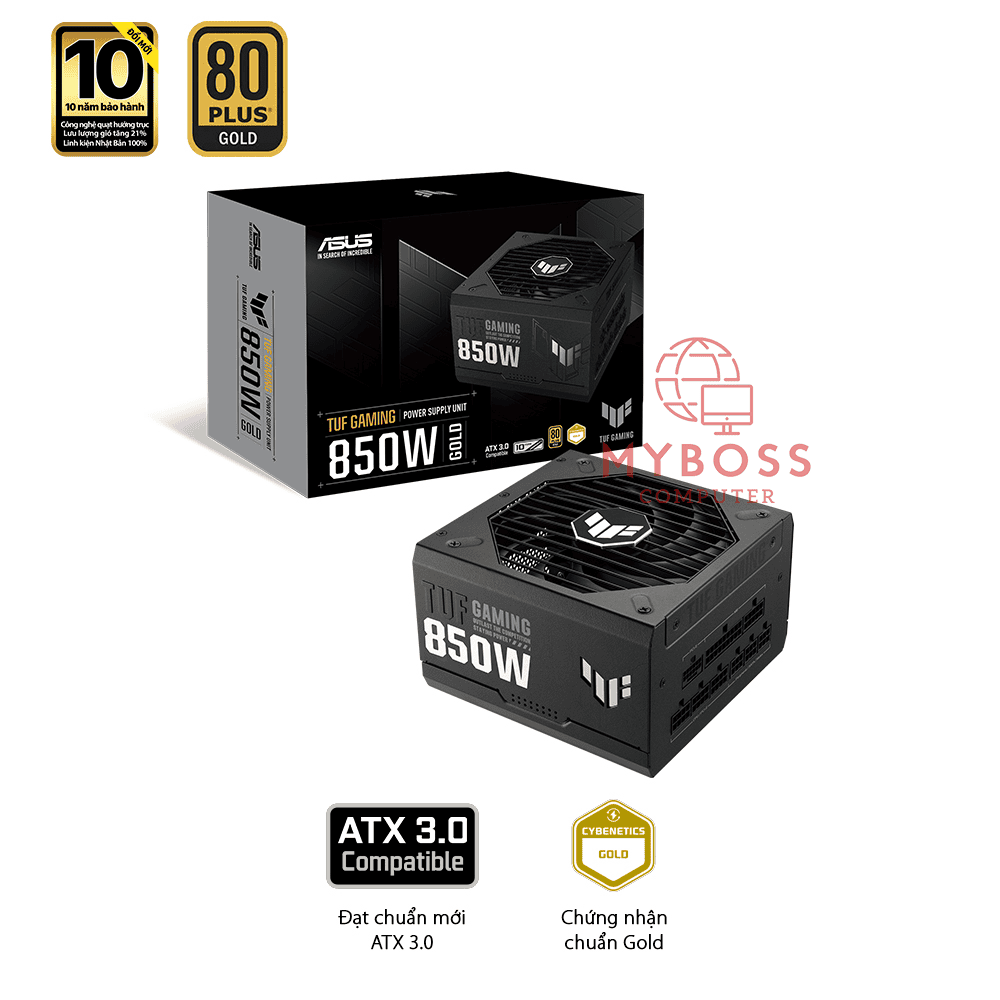 Nguồn ASUS TUF GAMING 850W - 80 Plus Gold (PCI Gen 5.0 - Full Modular)
