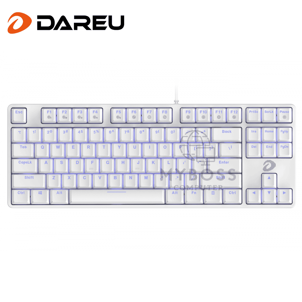Bàn phím cơ DAREU EK87 - White ICE-BLUE LED (Blue Switch)