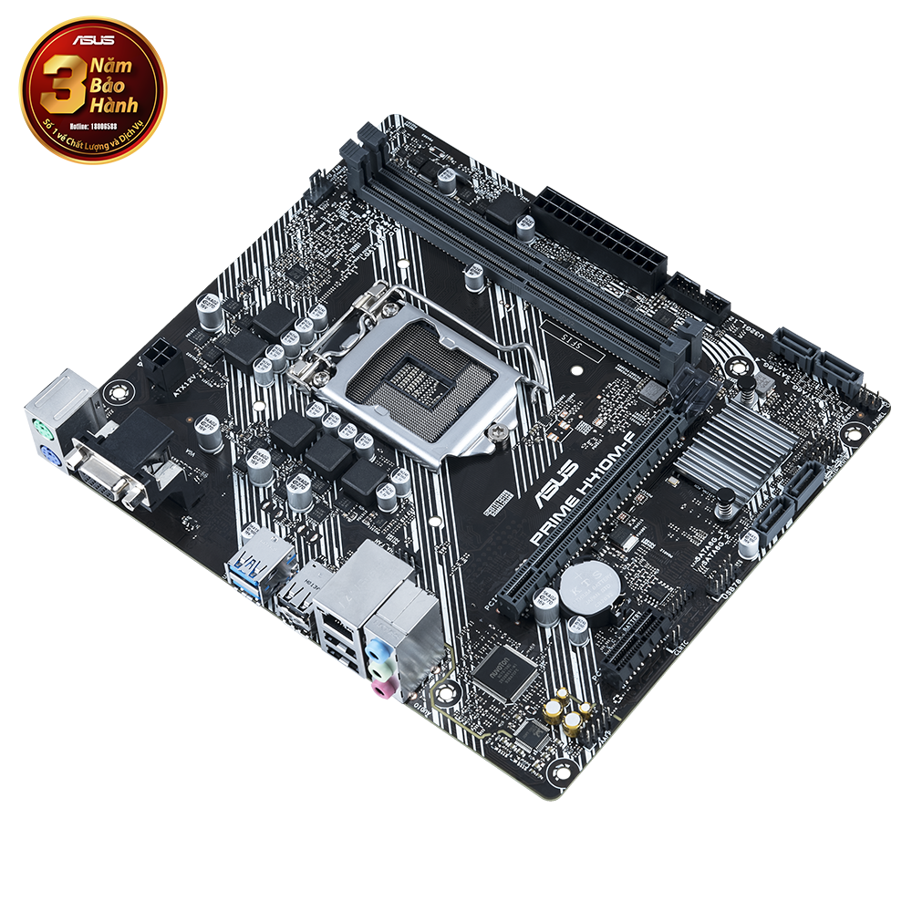 Mainboard ASUS PRIME H410M-F (Intel H410, Socket 1200, m-ATX, 2 khe Ram DDR4)