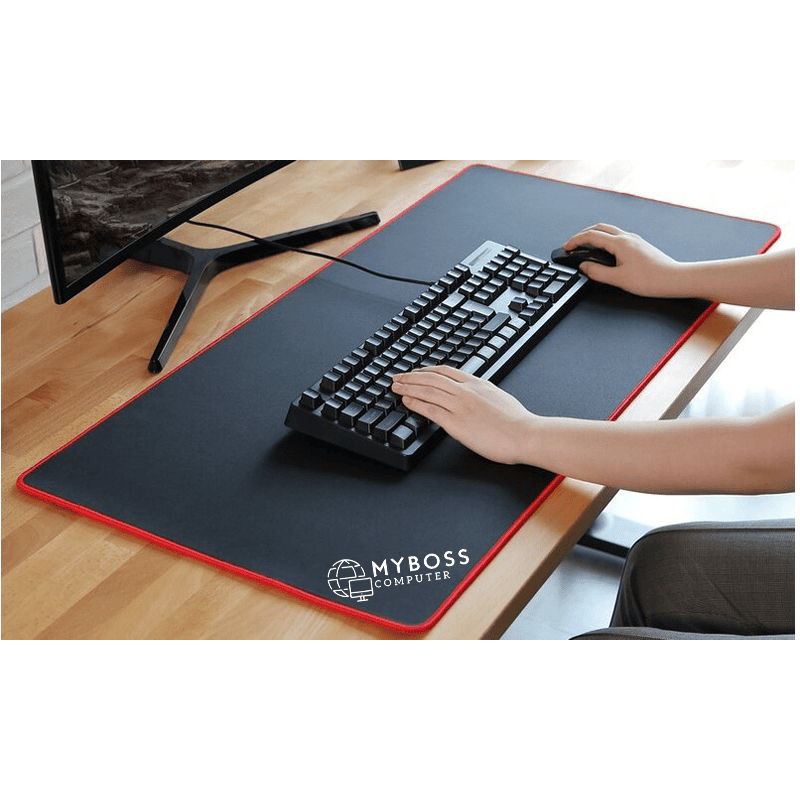 Bàn Di Chuột Màu Đen Viền Đỏ KT 900 x 400 x 3mm