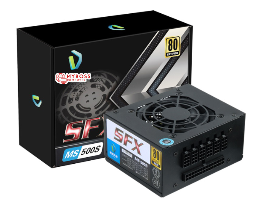 Nguồn SFX MS 500S Full Modular (80 Plus Gold SFX/Màu Đen)