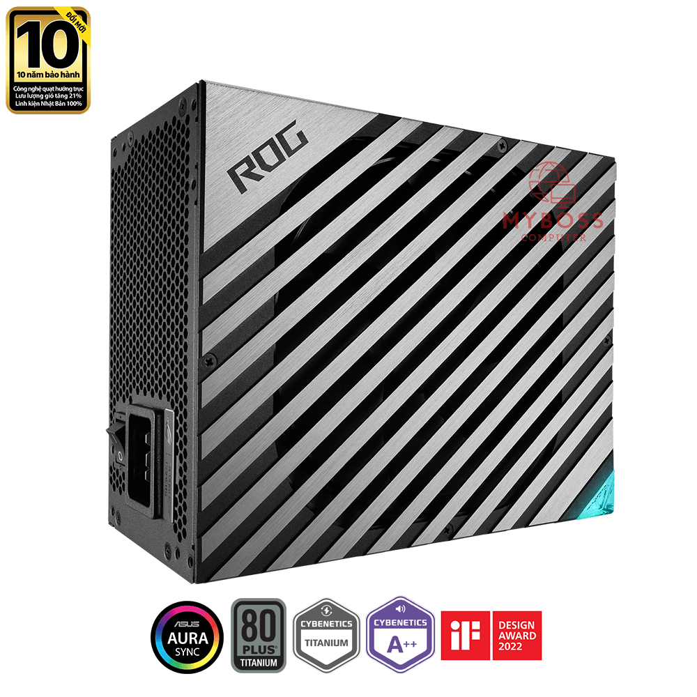 Nguồn ASUS ROG THOR 1600T GAMING 1600W - 80 Plus Titanium (PCI Gen 5.0 - Full Modular)