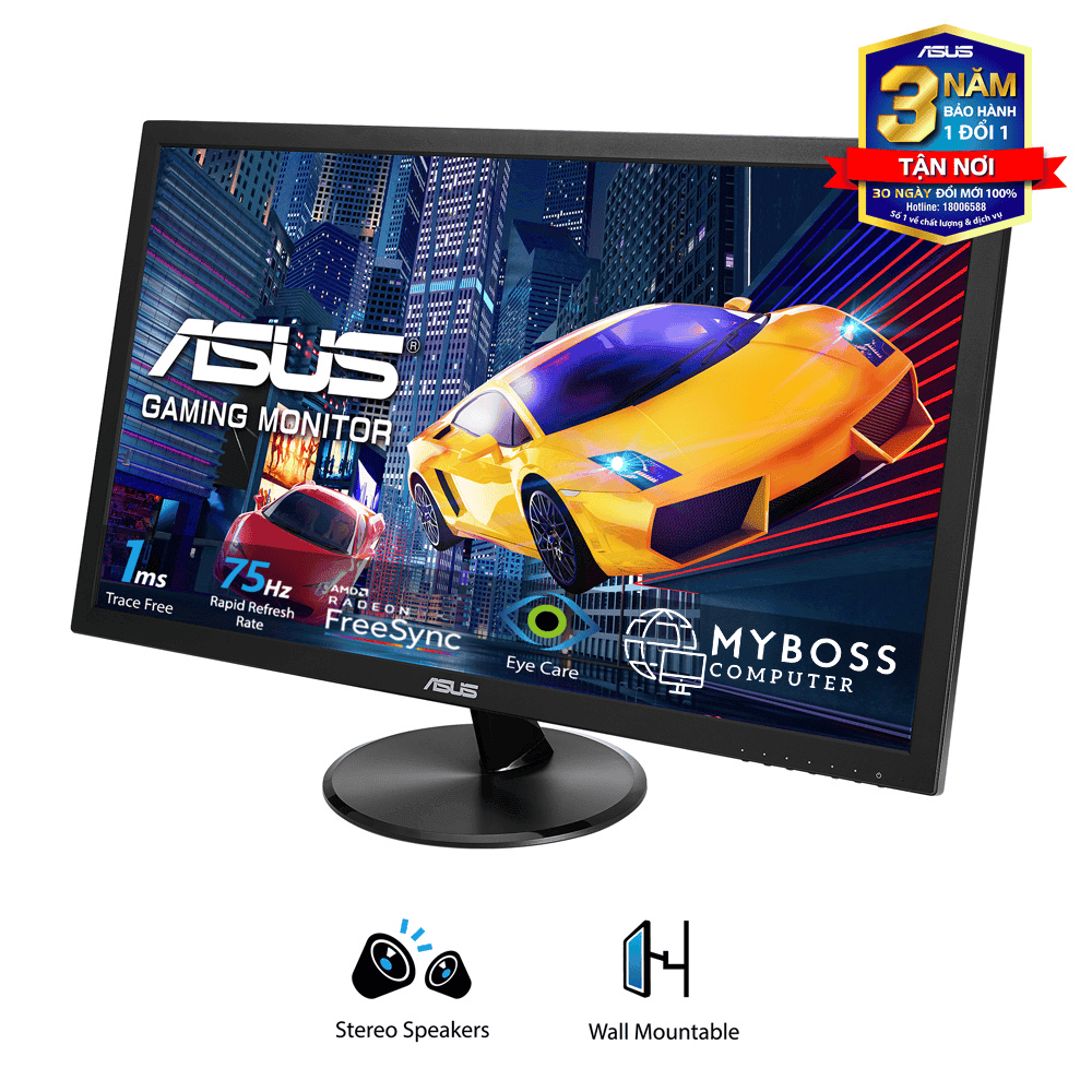Màn Hình ASUS VP248H 24in/ 75Hz/ 1ms/ FreeSync/ Có Loa