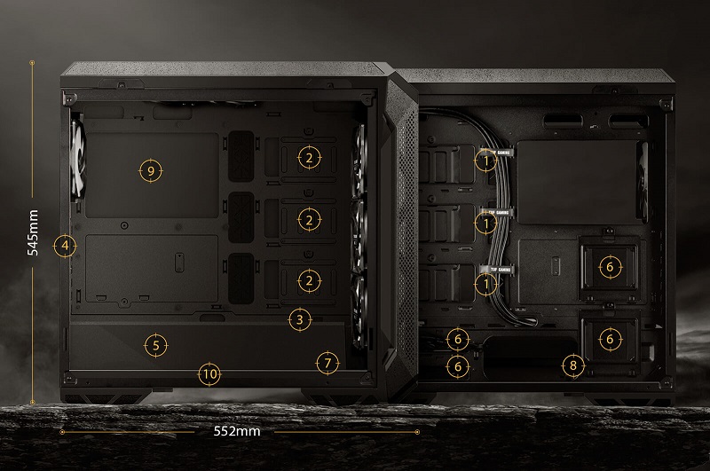 Vỏ case ASUS TUF Gaming GT501VC (no fan)