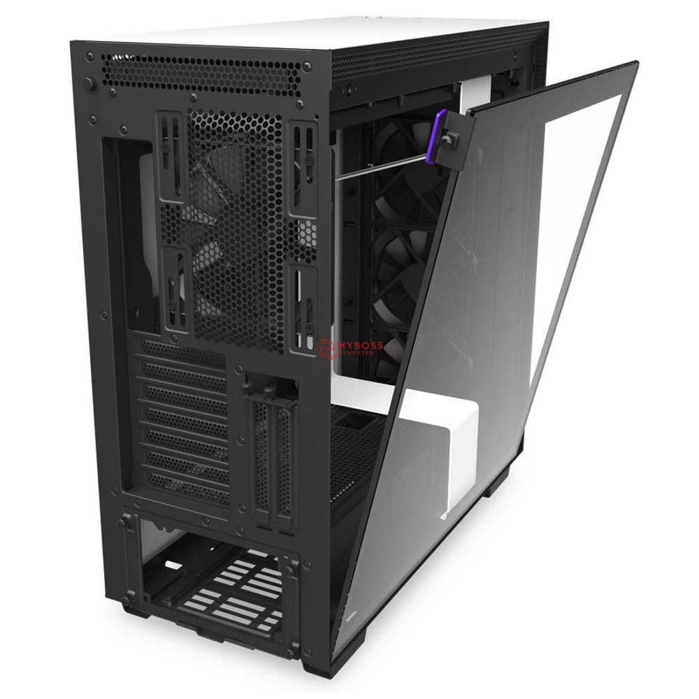 Vỏ Case NZXT H710i Matte White -  Trắng Đen