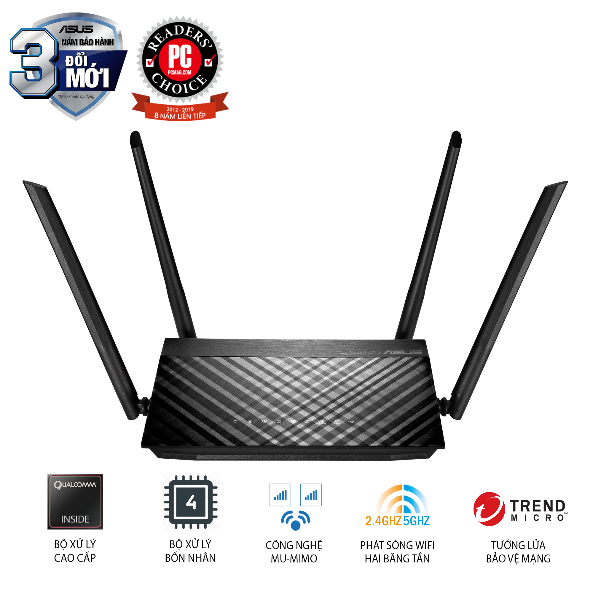 ASUS RT-AC59U Chuẩn AC1500 MU-MIMO