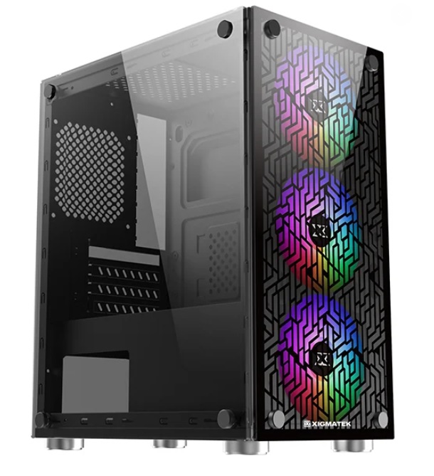 Vỏ Case XIGMATEK NYX 3F RGB - Tặng 3 Fan Led RGB