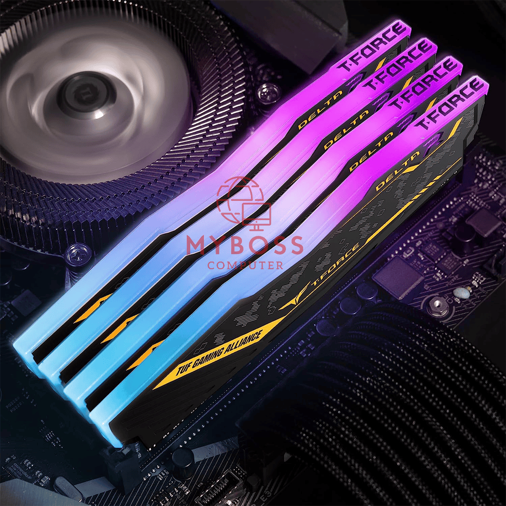 RAM TeamGroup T-FORCE Delta TUF Gaming Alliance RGB 32GB (16GB*2) DDR4 3200MHz