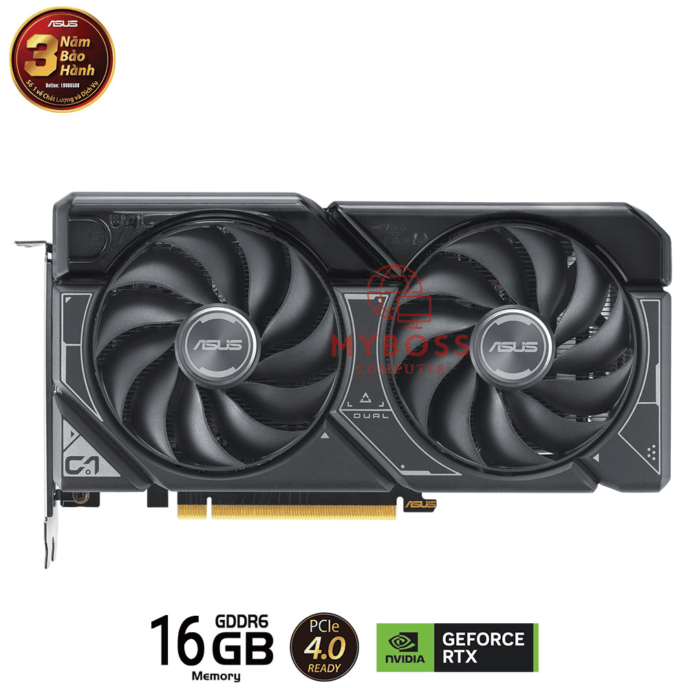 VGA ASUS DUAL GeForce RTX™ 4060 Ti 16GB GDDR6