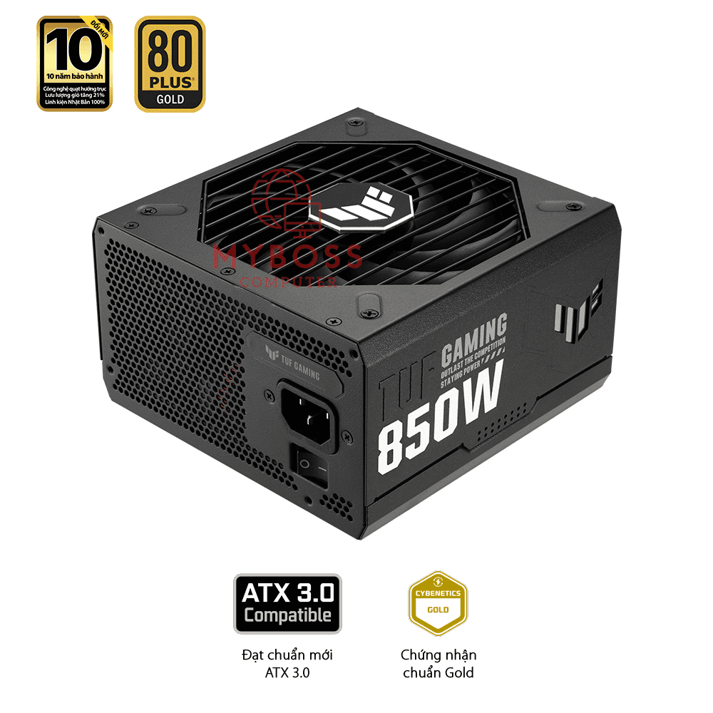 Nguồn ASUS TUF GAMING 850W - 80 Plus Gold (PCI Gen 5.0 - Full Modular)