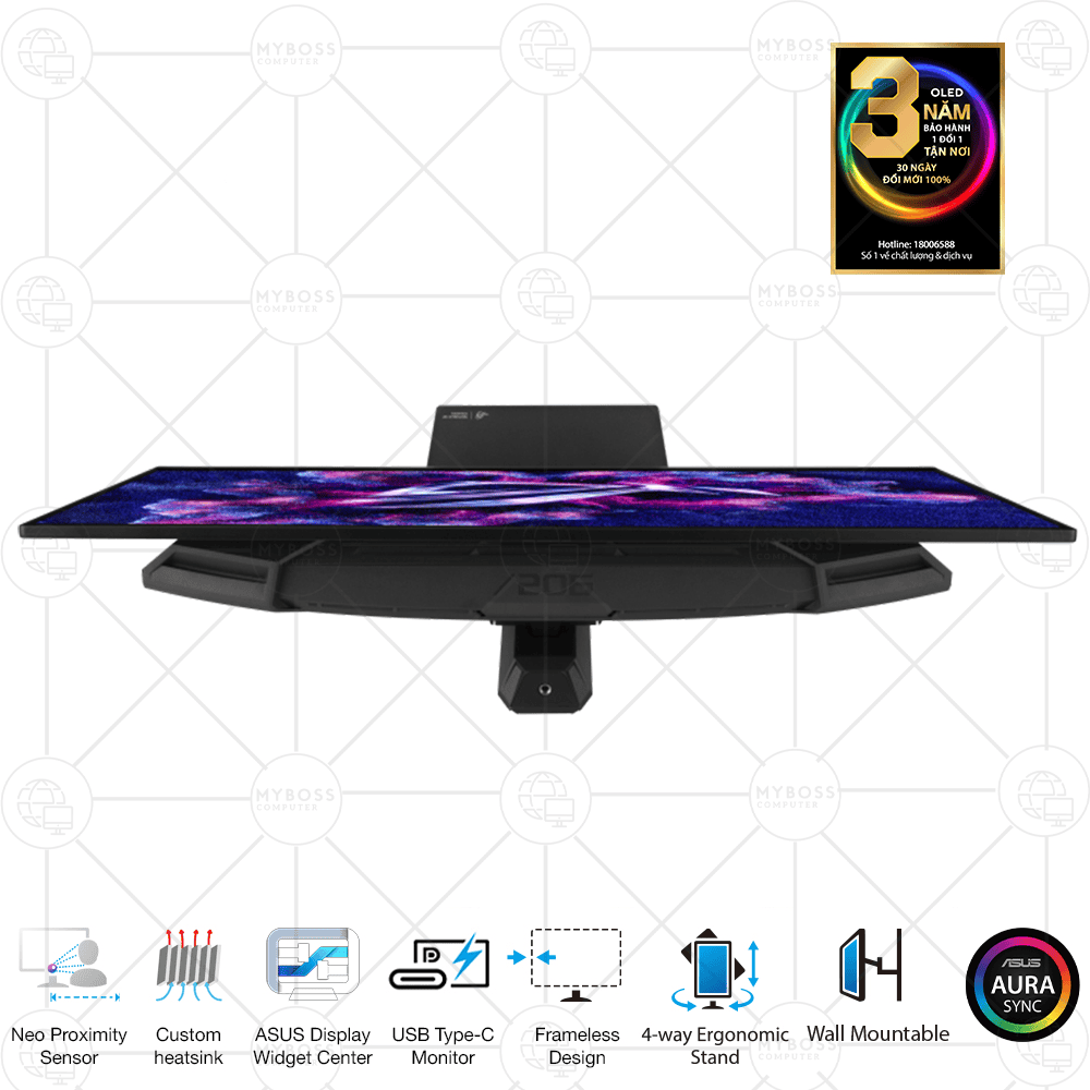 Màn hình ASUS ROG Strix OLED XG27ACDMS 26.5in/ 2K QD-OLED/ 280Hz/ 0.03 GtG/ AdaptiveSync/ HDR 400