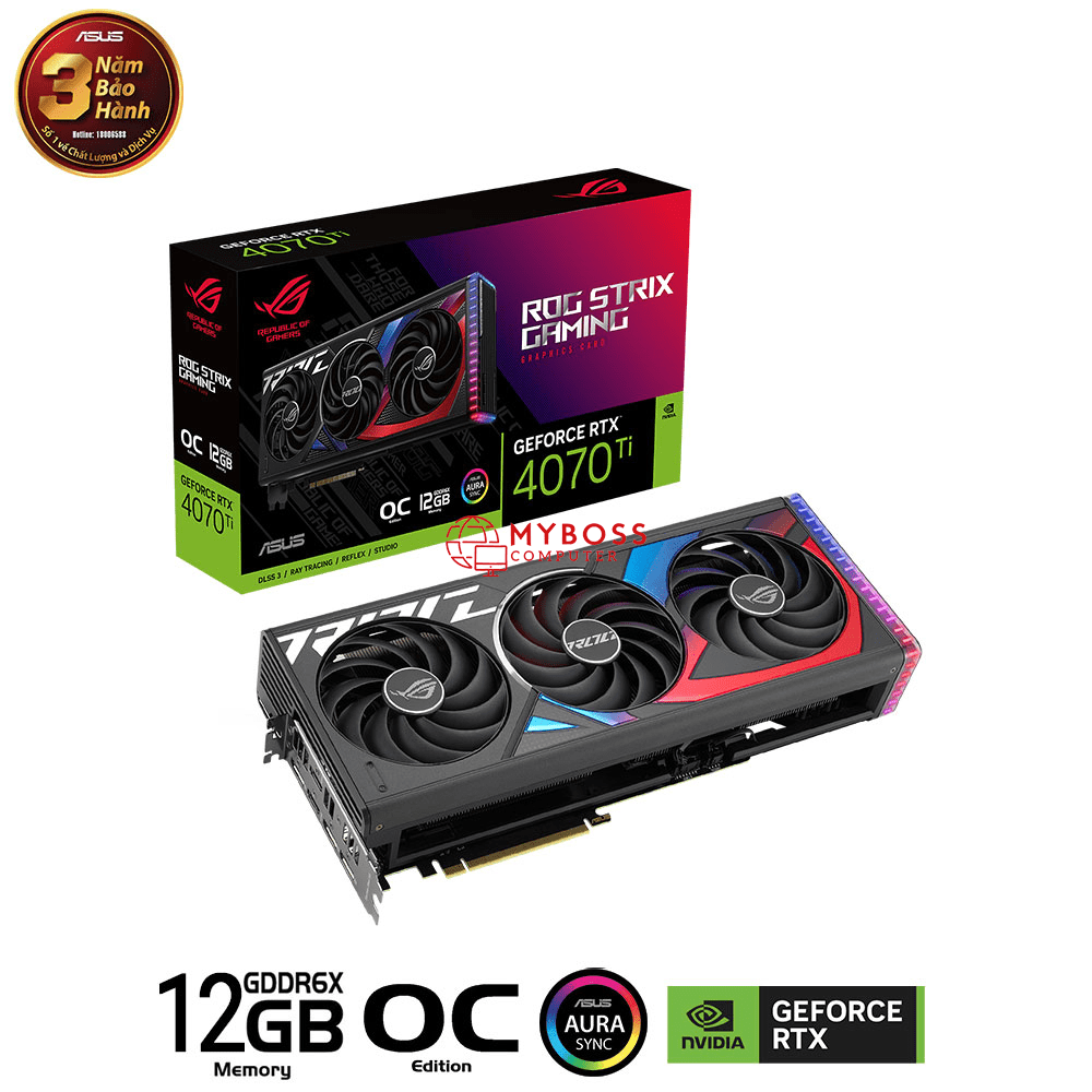 VGA ASUS ROG Strix RTX 4070 Ti 12GB GDDR6X OC Edition