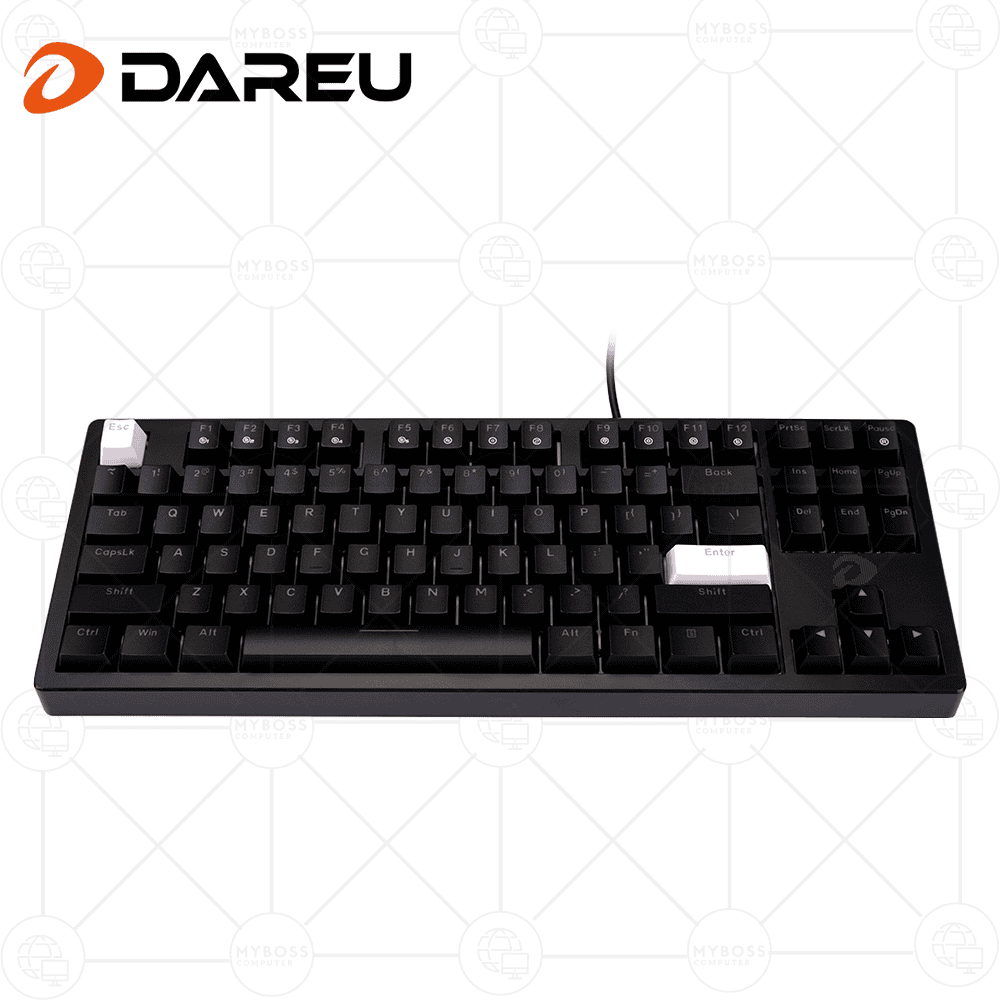 Bàn Phím Cơ DareU EK87 V2 Black LED Rainbow - Brown Switch