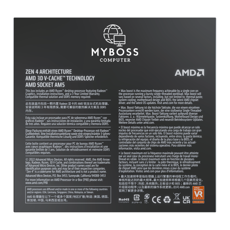 CPU AMD Ryzen 9 7950X3D (144M Cache, Up to 5.7 GHz, 16 Nhân 32 Luồng, 120W, Socket AM5)