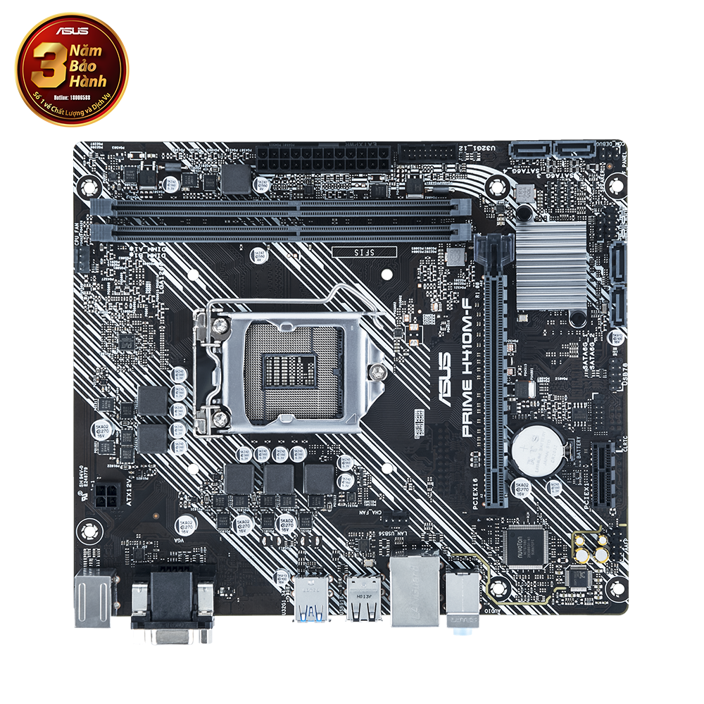 Mainboard ASUS PRIME H410M-F (Intel H410, Socket 1200, m-ATX, 2 khe Ram DDR4)