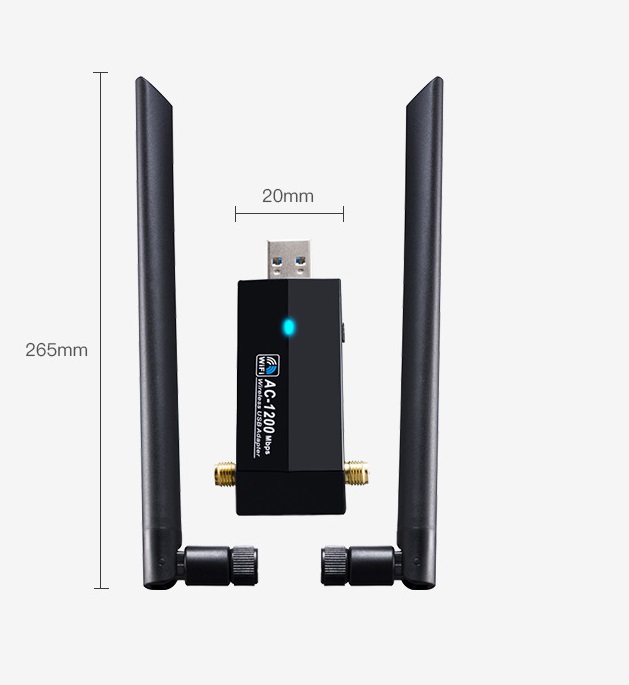 USB Wifi Dual - Band AC-1200Mbps 3.0