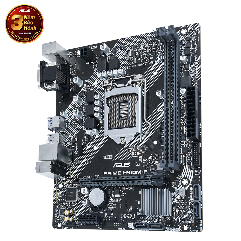 Mainboard ASUS PRIME H410M-F (Intel H410, Socket 1200, m-ATX, 2 khe Ram DDR4)