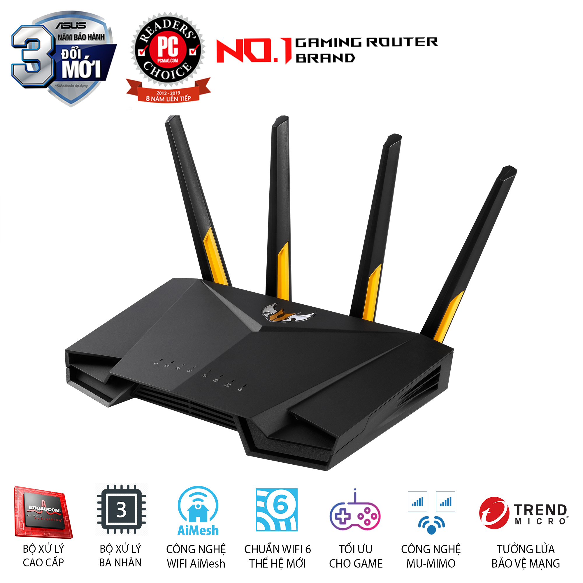 ASUS TUF Gaming AX3000 Wifi 6 Aimesh AiProtection Pro