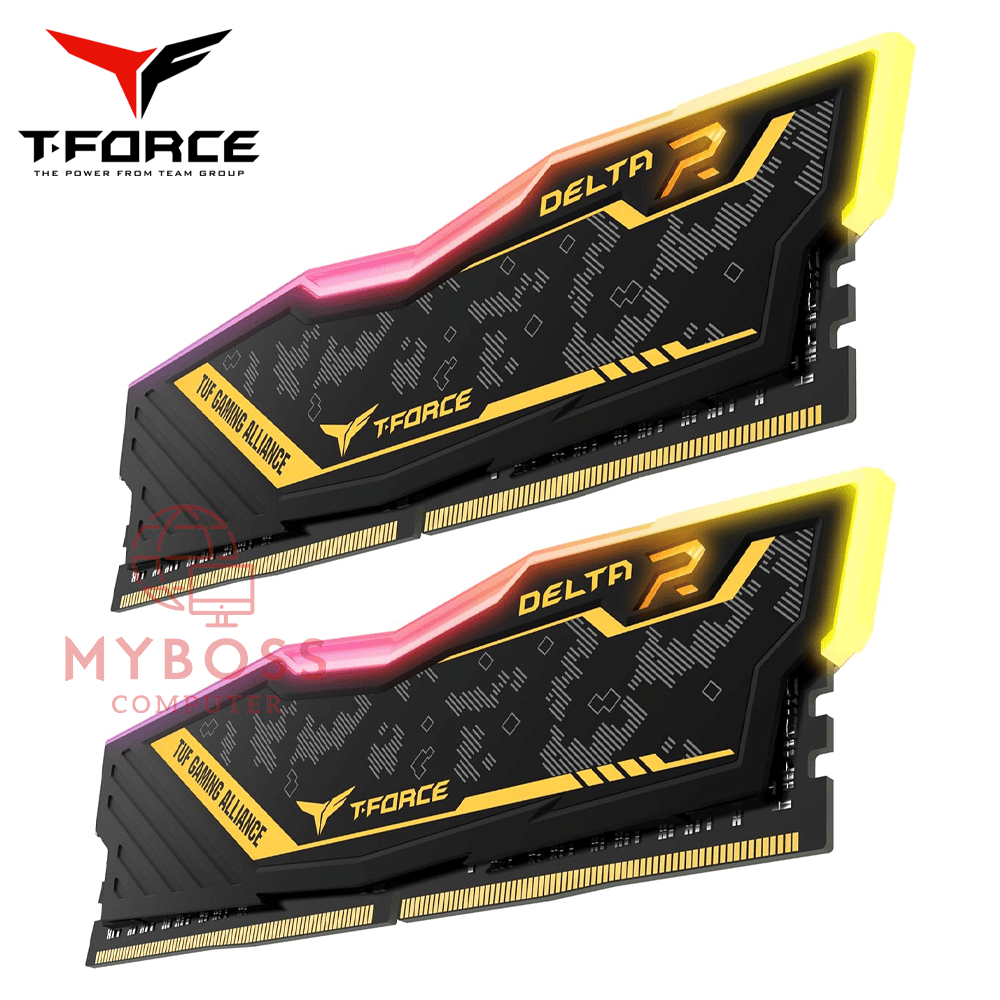 RAM TeamGroup T-FORCE Delta TUF Gaming Alliance RGB 32GB (16GB*2) DDR4 3200MHz