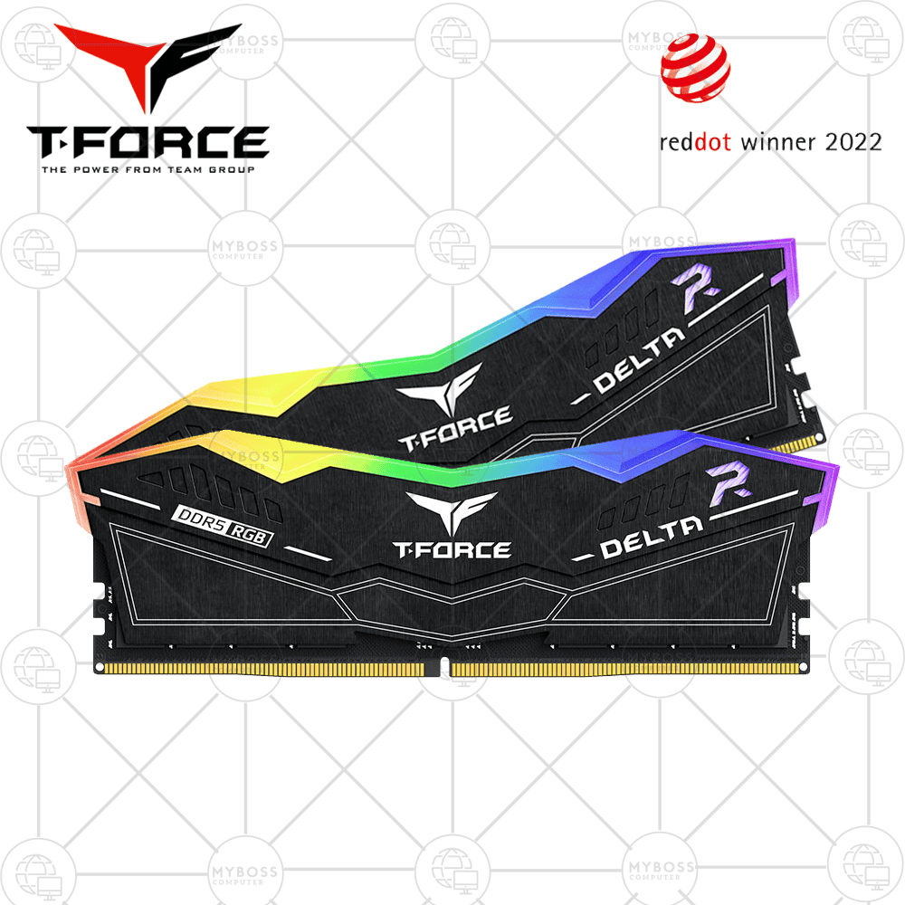 RAM TeamGroup T-FORCE Delta RGB 32GB (16GB*2) DDR5 6000MHz - Black