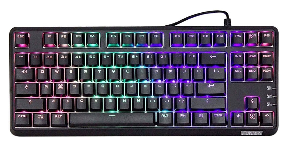 Bàn phím cơ Fuhlen M87s Blue SW/ Led RGB