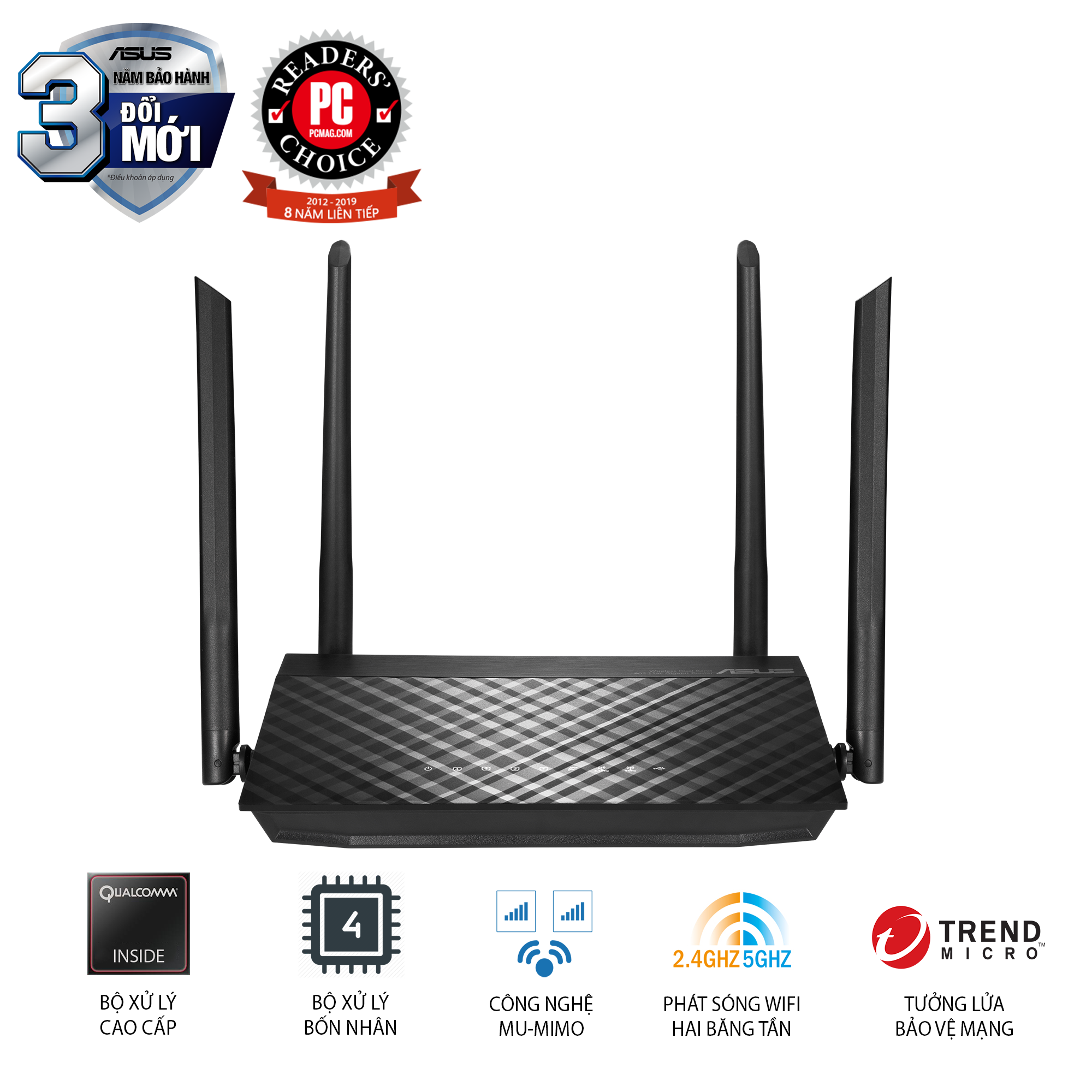 ASUS RT-AC59U Chuẩn AC1500 MU-MIMO