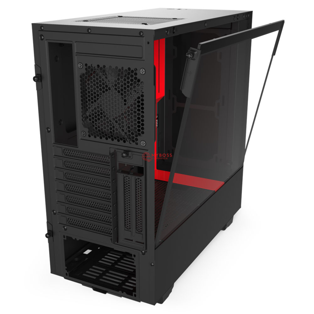 Vỏ Case NZXT H510i Matte Black- Đỏ Đen 