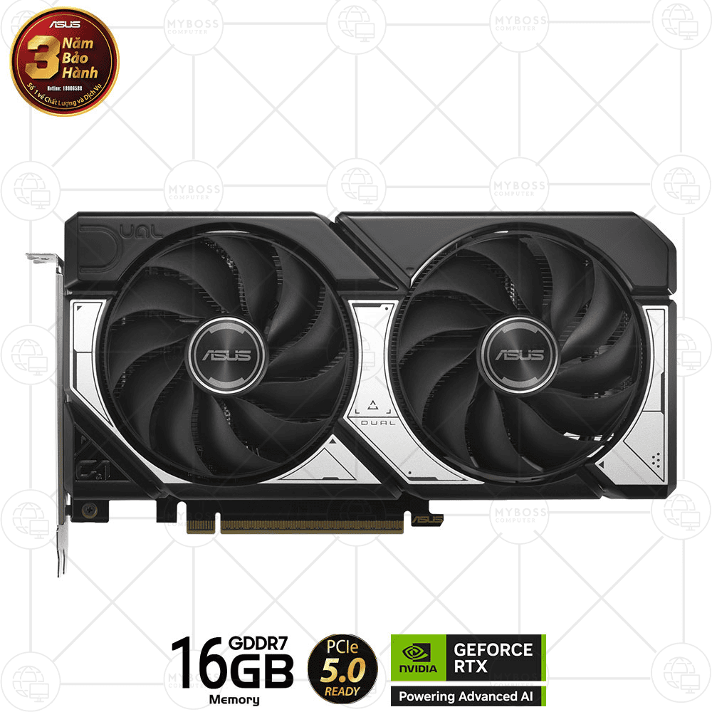 VGA ASUS DUAL RTX 5060 Ti 16GB GDDR7
