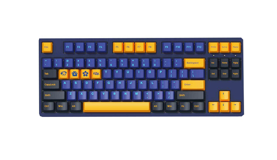 Bàn phím cơ Akko 3087 v2 DS Horizon (Akko Blue Orange Pink swt)