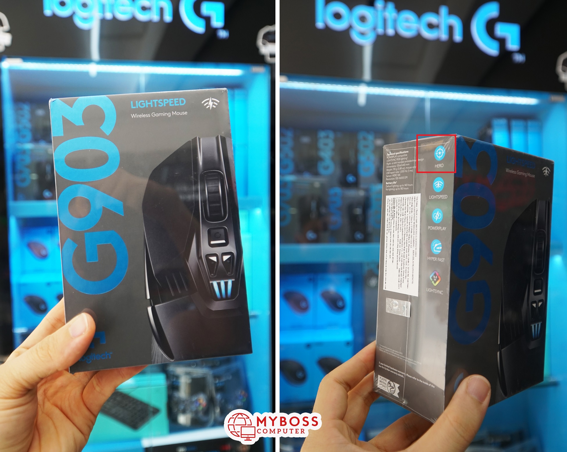Logitech G903 Hero Lightspeed Wireless Gaming
