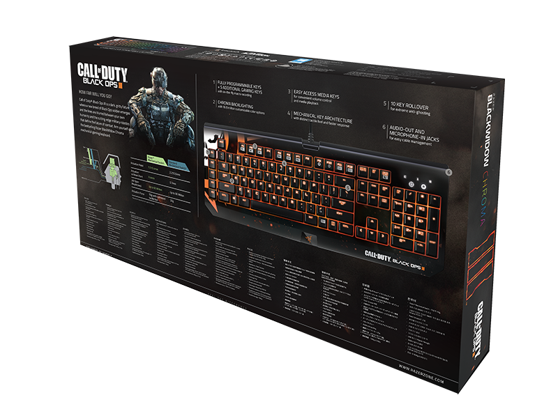 Bàn phím cơ Razer Blackwidow Chroma Call of Duty: Black Ops 3 Edition