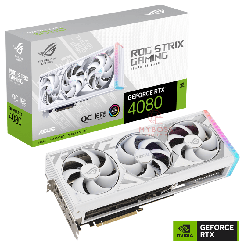 VGA ASUS ROG Strix RTX 4080 16GB GDDR6X White OC Edition