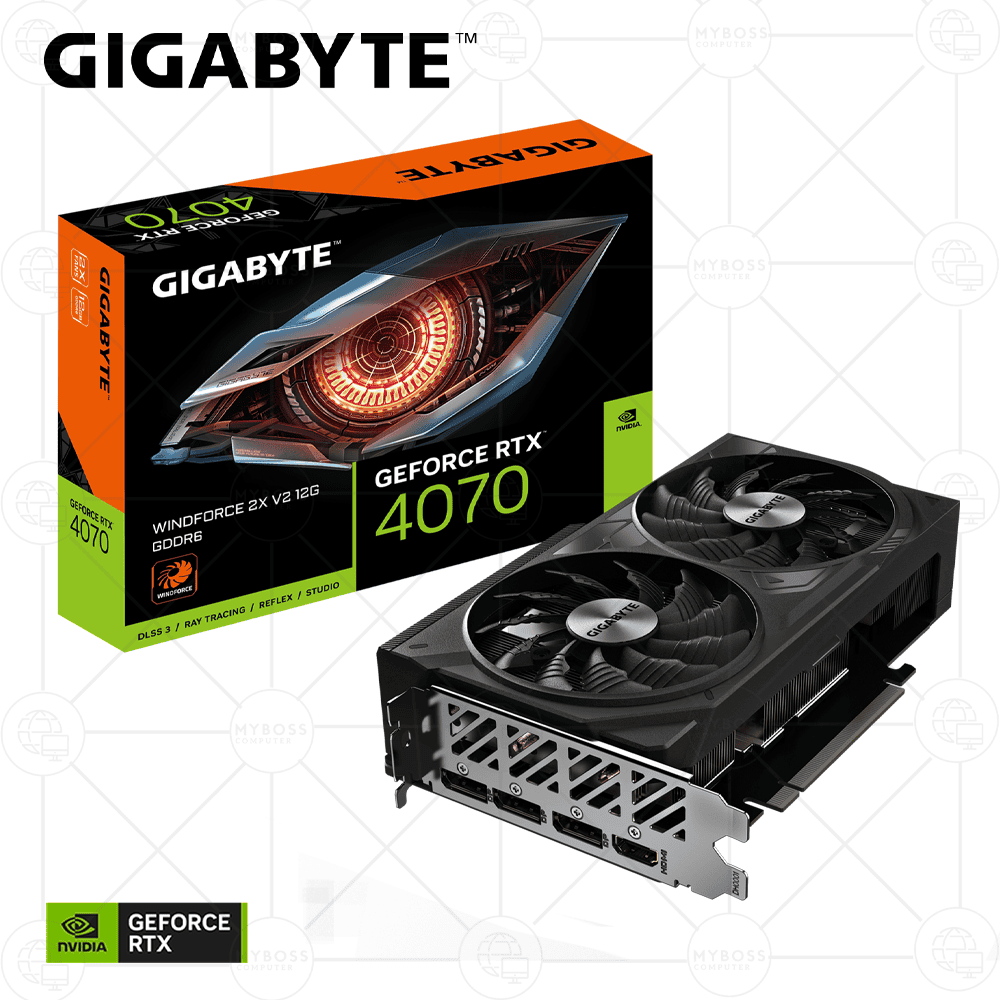 VGA GIGABYTE RTX 4070 WINDFORCE 2X V2 12G