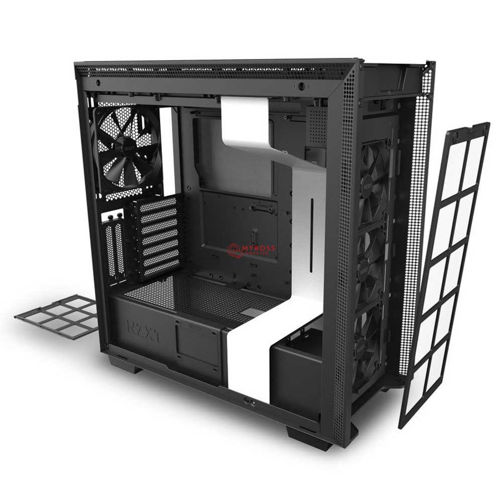 Vỏ Case NZXT H710i Matte White -  Trắng Đen